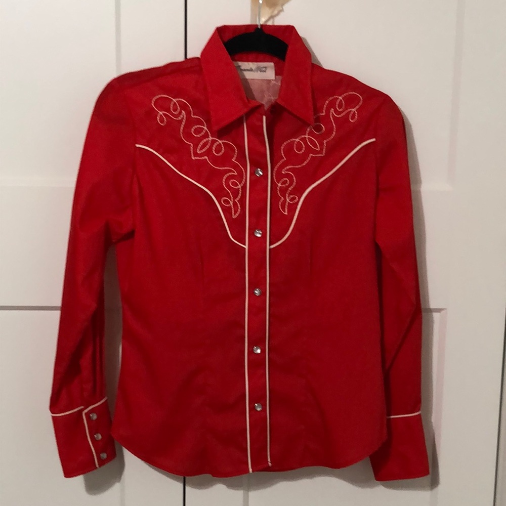 Vintage Western Style “Texas” Button Down Shirt in Excellent Condition